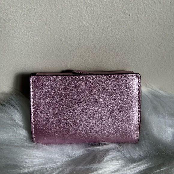 NWT Coach Micro Snap Wallet in Metallic Pink - Picture 2 of 6